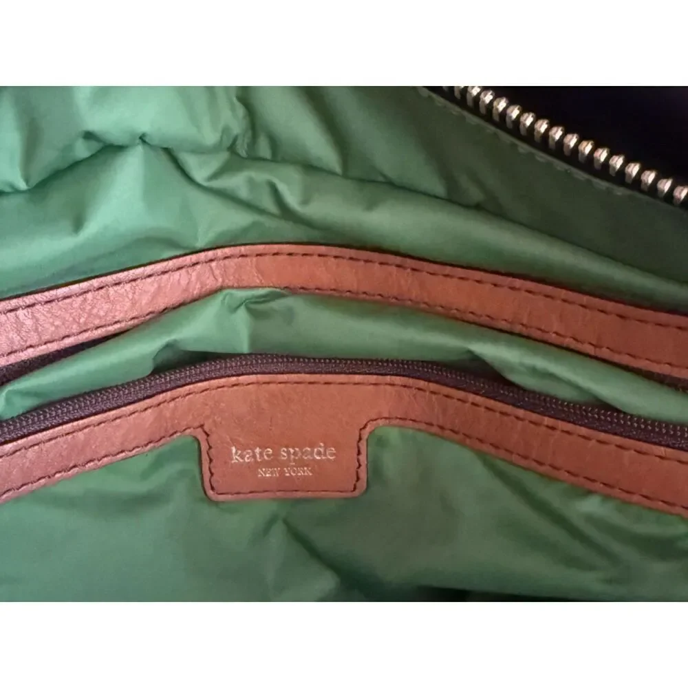 Kate Spade Black and Tan Quilted Baby Diaper Bag